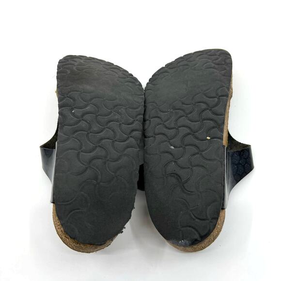 Birkenstock Gizeh Black Metallic Thong Sandals Women's 8 US - Picture 8 of 9